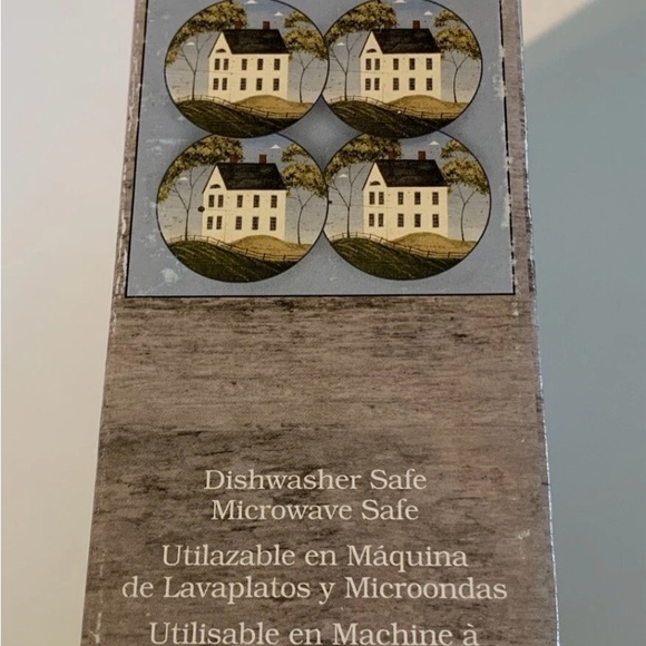 Home Sweet Home Warren Kimble Stoneware Salad/Dessert Plates, Set of 4 New NWT - Picture 3 of 9